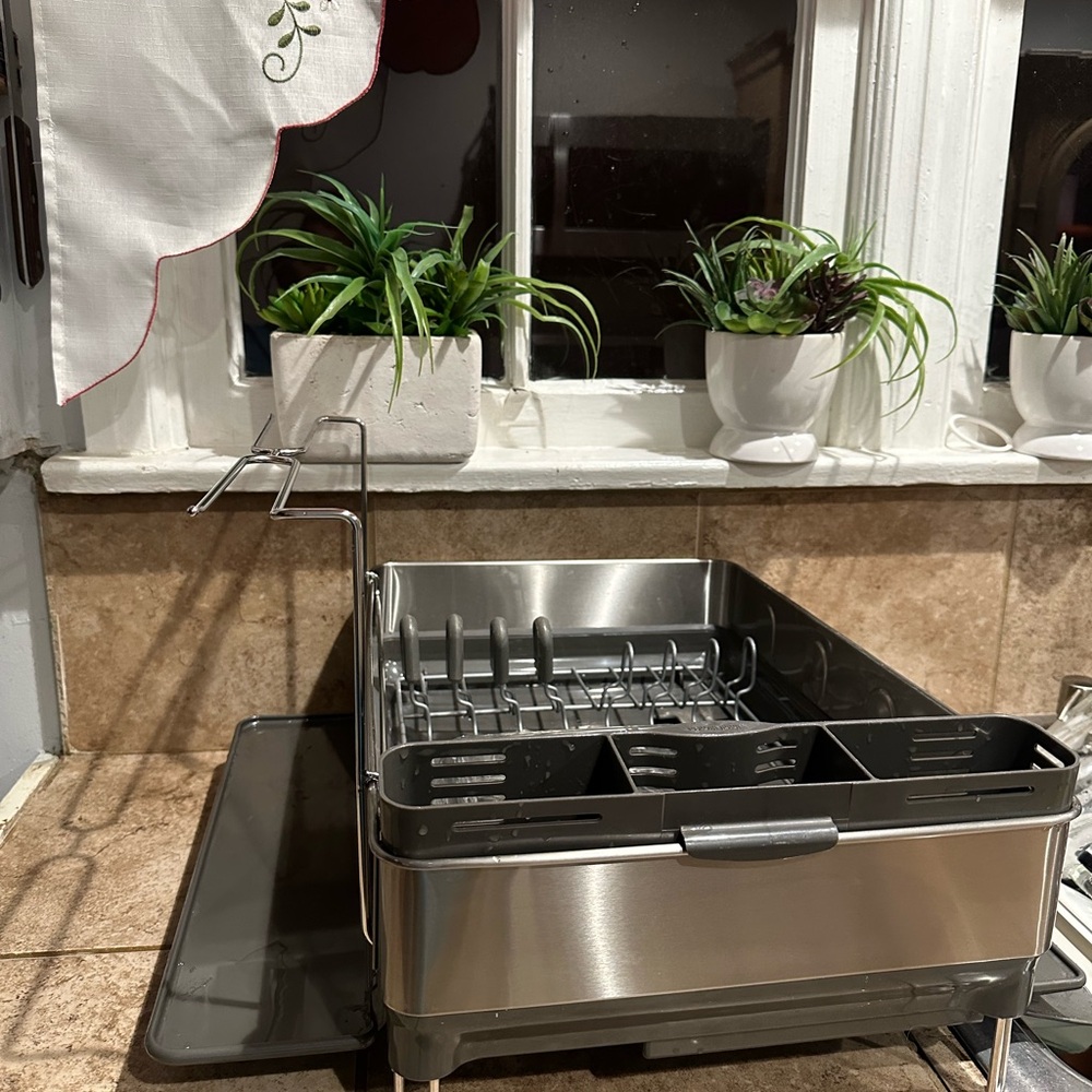 simplehuman Silver Kitchen Dish Organizer - Picture 9 of 9